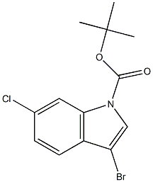 N-Boc-3-bromo-6-chloroindole Structure