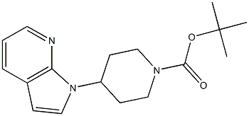 1-Boc-4-(7-Azaindol-1-yl)piperidine 구조식 이미지