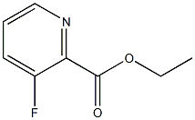 3-Fluoropyridine-2-carboxylic acid ethyl ester Structure