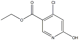4-Chloro-6-hydroxypyridine-3-carboxylic acid ethyl ester Structure