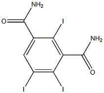 triiodo-1,3-benzenedicarboxamide 구조식 이미지