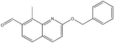 2-(benzyloxy)-8-methylquinoline-7-carbaldehyde 구조식 이미지