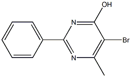 5-bromo-6-methyl-2-phenyl-pyrimidin-4-ol Structure
