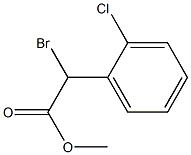 Methyl alpha-broMo-2-chloro-phenylacetate Structure