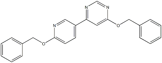 4-(benzyloxy)-6-(6-(benzyloxy)pyridin-3-yl)pyrimidine 구조식 이미지