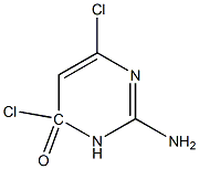2-amino-4,6-dichloropyrimidin-4(3H)-one 구조식 이미지