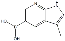3-methyl-1H-pyrrolo[2,3-b]pyridin-5-ylboronic acid 구조식 이미지