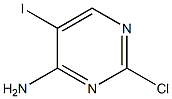 2-chloro-5-iodopyrimidin-4-amine 구조식 이미지