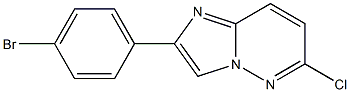 2-(4-bromophenyl)-6-chloroimidazo[1,2-b]pyridazine Structure