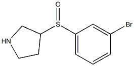 3-(3-Bromo-benzenesulfinyl)-pyrrolidine Structure
