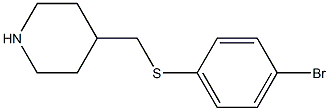 4-(4-Bromo-phenylsulfanylmethyl)-piperidine 구조식 이미지