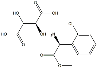 (S)-(+)-2-(2-Chlorophenyl)glycine Methyl Ester Tartrate Structure
