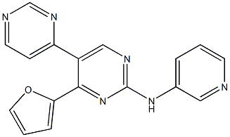 4'-(furan-2-yl)-N-(pyridin-3-yl)-[4,5'-bipyrimidin]-2'-amine 구조식 이미지