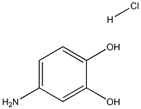 4-aminobenzene-1,2-diol hydrochloride 구조식 이미지