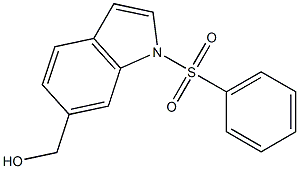 (1-(phenylsulfonyl)-1H-indol-6-yl)methanol 구조식 이미지