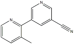 5-(3-methylpyridin-2-yl)pyridine-3-carbonitrile 구조식 이미지