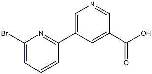 5-(6-bromopyridin-2-yl)pyridine-3-carboxylic acid 구조식 이미지