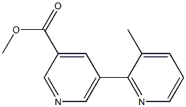 methyl 5-(3-methylpyridin-2-yl)pyridine-3-carboxylate 구조식 이미지