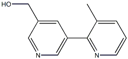 (5-(3-methylpyridin-2-yl)pyridin-3-yl)methanol 구조식 이미지