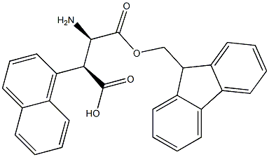 (R,S)-Fmoc-3-amino-2-(naphthalen-1-yl)-propionic acid 구조식 이미지