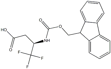 (R,S)-Fmoc-3-amino-4,4,4-trifluoro-butyric acid 구조식 이미지