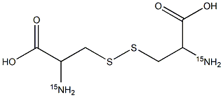 DL-Cystine-15N2 구조식 이미지