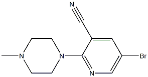 5-bromo-2-(4-methylpiperazin-1-yl)pyridine-3-carbonitrile Structure
