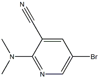 5-bromo-2-(dimethylamino)pyridine-3-carbonitrile 구조식 이미지