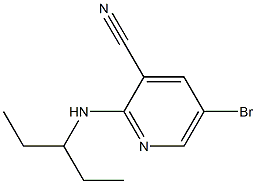 5-bromo-2-(pentan-3-ylamino)pyridine-3-carbonitrile 구조식 이미지