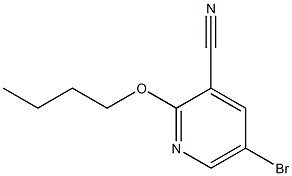 5-bromo-2-butoxypyridine-3-carbonitrile 구조식 이미지