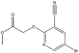 methyl 2-(5-bromo-3-cyanopyridin-2-yloxy)acetate Structure