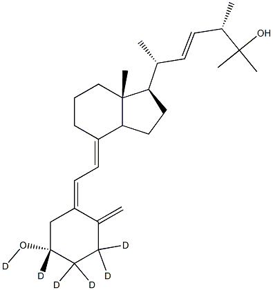 25-Hydroxy VitaMin D2-d6 구조식 이미지