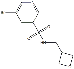 5-broMo-N-(oxetan-3-ylMethyl)pyridine-3-sulfonaMide 구조식 이미지