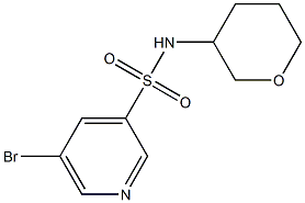 5-broMo-N-(tetrahydro-2H-pyran-3-yl)pyridine-3-sulfonaMide 구조식 이미지