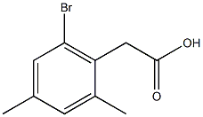 2,4-DiMethyl-6-broMophenylacetic acid Structure