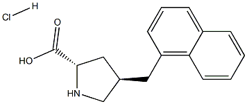 trans-4-(1-NaphthylMethyl)-L-proline hydrochloride, 95% 구조식 이미지