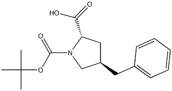 trans-4-Benzyl-N-Boc-L-proline, 95% 구조식 이미지