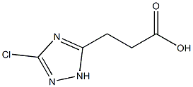 3-(3-Chloro-1H-1,2,4-triazol-5-yl)propanoic acid 구조식 이미지
