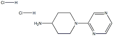 1-Pyrazin-2-ylpiperidin-4-amine dihydrochloride 구조식 이미지