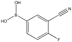 3-Cyano-4-fluorophneylboronic acid Structure