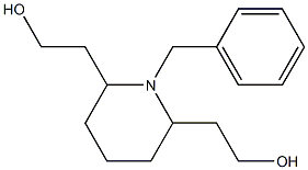 2,2'-((2R,6R)-1-benzylpiperidine-2,6-diyl)diethanol 구조식 이미지