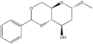 Methyl 4,6-O-benzylidene-2-deoxy-a-D-glucopyranoside Structure