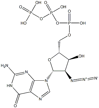 2'-Azido-2'-deoxyguanosine-5'-triphosphate 구조식 이미지