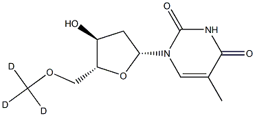 5'-O-Methyl-D3-thymidine Structure