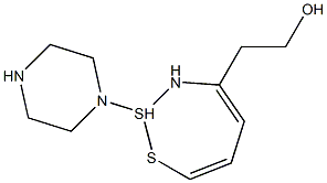 2-4-(2-Hydroxyethyl)piperazin-1-yldithiazepin Structure