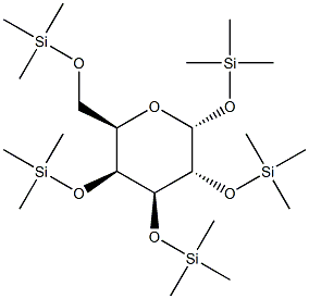 1,2,3,4,6-Penta-O-trimethylsilyl-a-D-galactopyranose 구조식 이미지