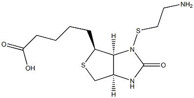 D-biotin-N-mercaptoethylamine Structure