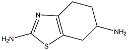 (-)-2,6-diamino-4,5,6,7-tetrahydrobenzothiazole Structure