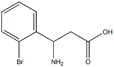 (RS)-3-amino-3-(2-bromophenyl)propionic acid 구조식 이미지