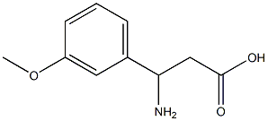 (RS)-3-amino-3-(3-methoxyphenyl)propionic acid 구조식 이미지